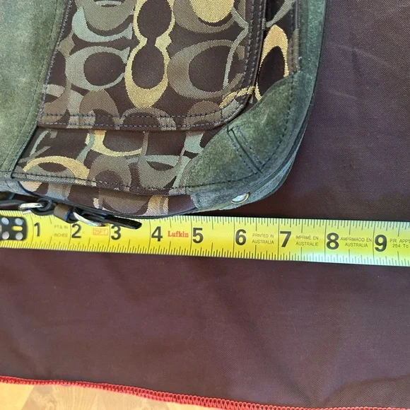 Coach Chelsea Optic Signature Logo Satchel 7035 - Picture 10 of 11